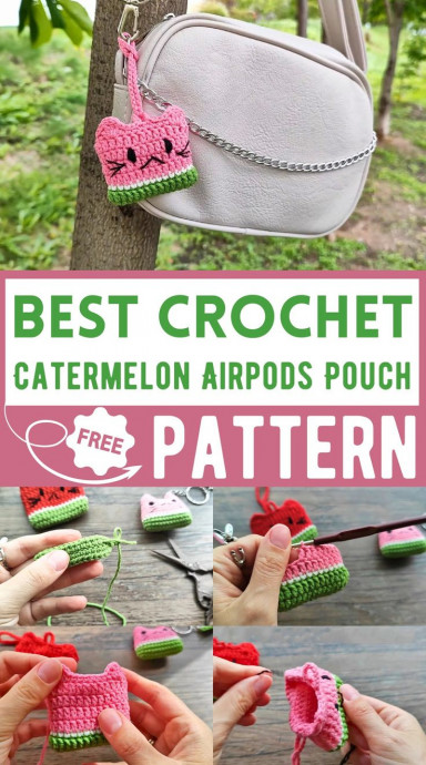 Crochet Catermelon Airpods Pouch: A Fun and Functional Accessory for Your Airpods