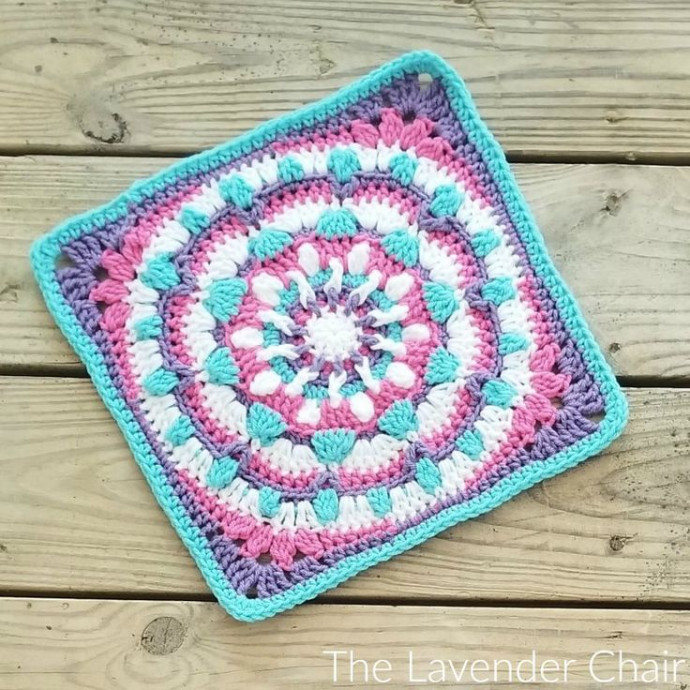 Create an Enchanting Crochet Mandala Galaxy Square: A Detailed Guide to Cosmic Crochet