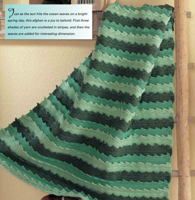 Create Your Own Crochet Spring Waves Afghan Blanket for a Cozy Home