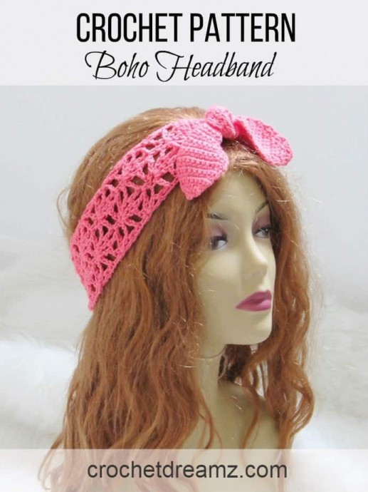 Crochet Boho Headband