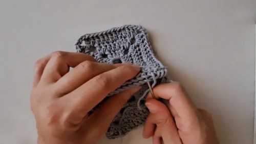 Crochet Shoulder Tote Bag
