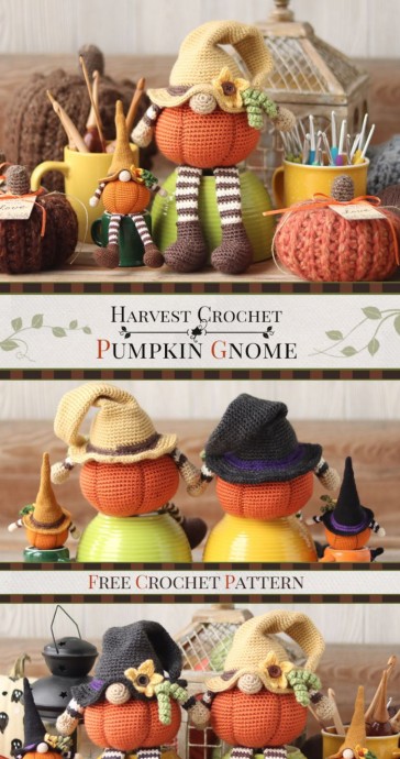 Crochet Pumpkin Gnome (Free Pattern)
