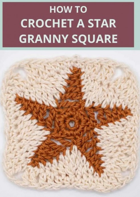 Crochet a Star Granny Square (Free Pattern)