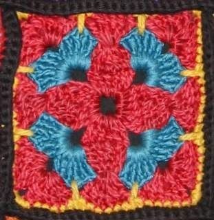 Crochet Happy Granny Square