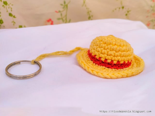 Create Your Own Adorable Crochet Luffy's Straw Hat Keychain - A Perfect Gift for One Piece Fans! Create Your Own Adorable Crochet Luffy's Straw Hat Keychain - A Perfect Gift for One Piece Fans!