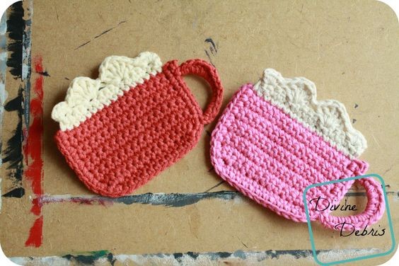Crochet Mug of Cocoa Coaster