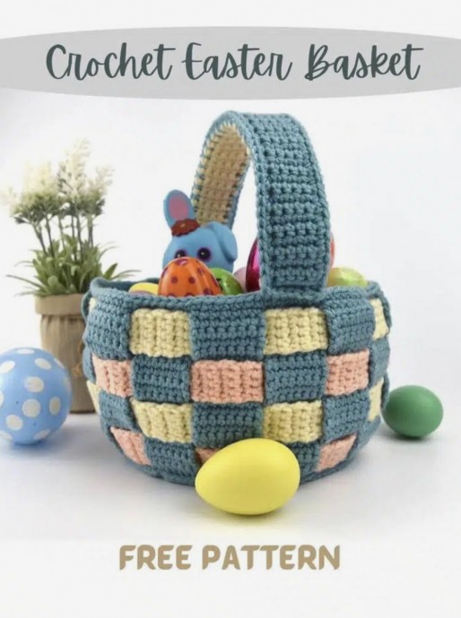 Crochet an Easter basket