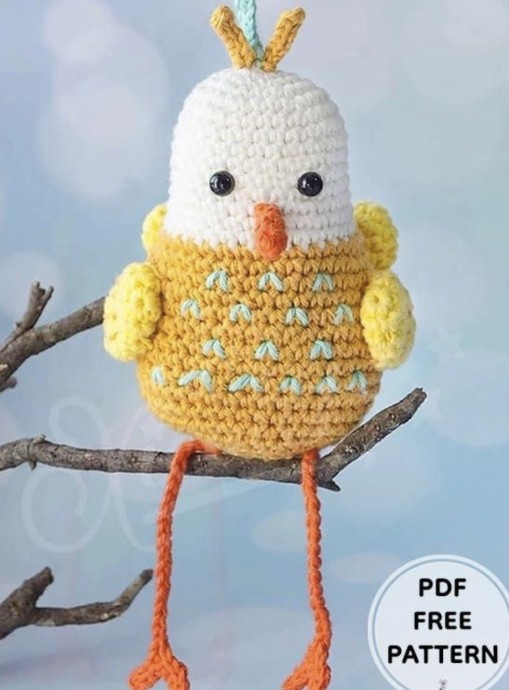 Free Crochet Pattern: Little Peacock Amigurumi