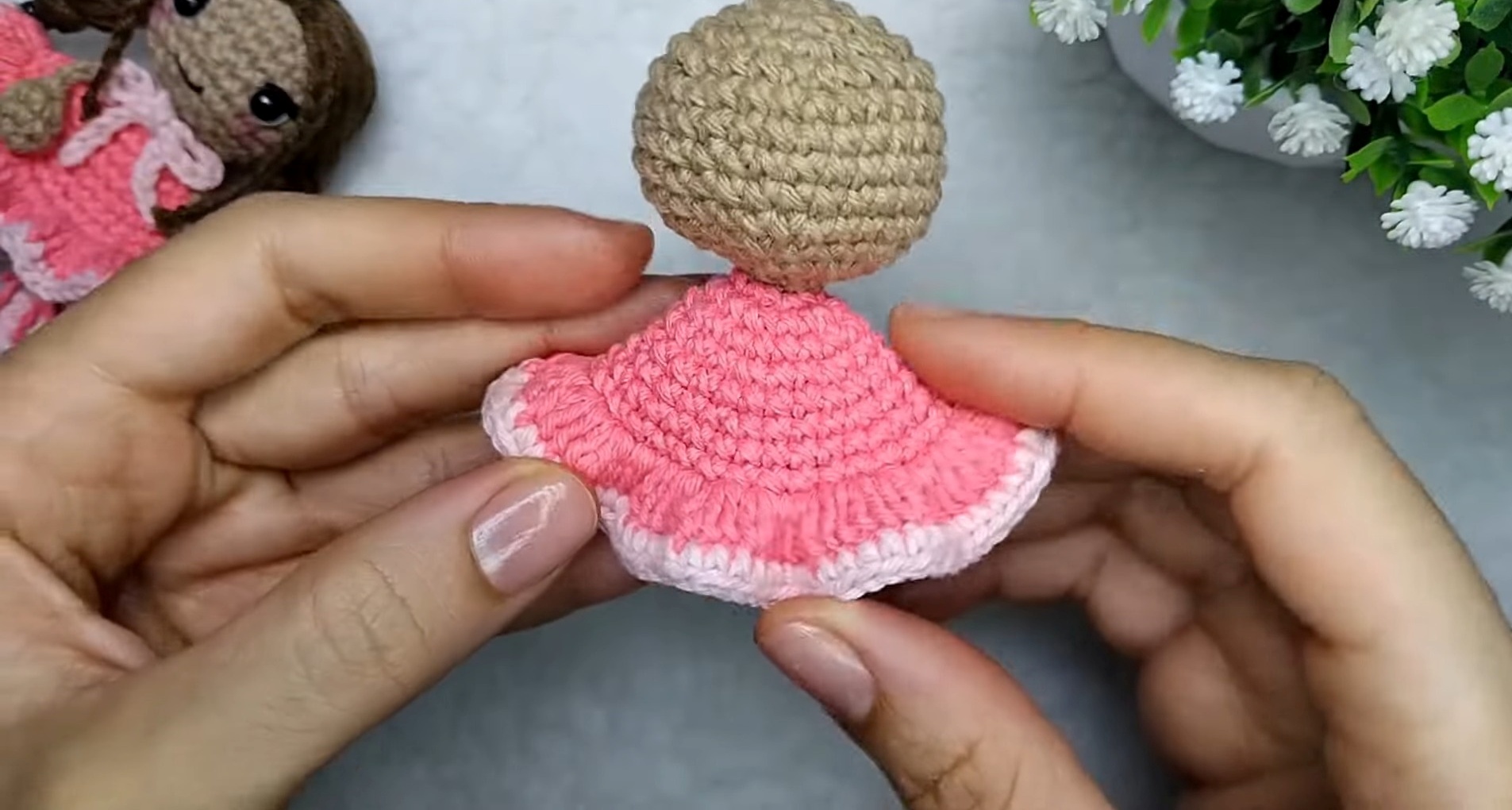 Create a Charming Mini Doll Keychain: Step-by-Step Crochet Guide