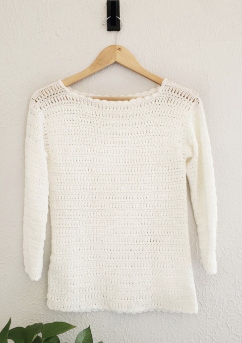 Free Crochet Pattern: Adorable Ivy Pullover – FREE CROCHET PATTERN ...