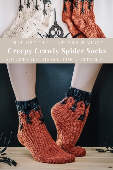 Crochet Creepy Crawly Spider Sock: A Unique Design for Spooky Enthusiasts Crochet Creepy Crawly Spider Sock: A Unique Design for Spooky Enthusiasts
