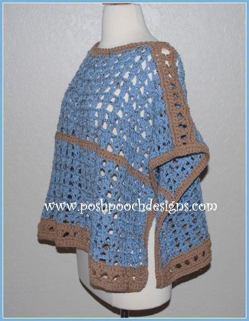 Crochet Sand and Sea Poncho