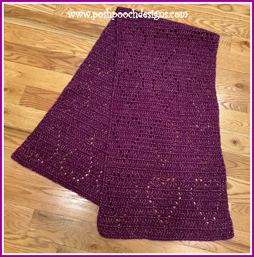 Enchanting Crochet Filet Hearts Wrap Shawl - A Perfect Blend of Style and Comfort