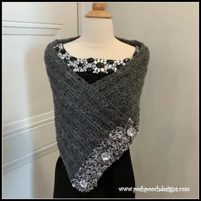 Crochet Evening Ebony Cowl