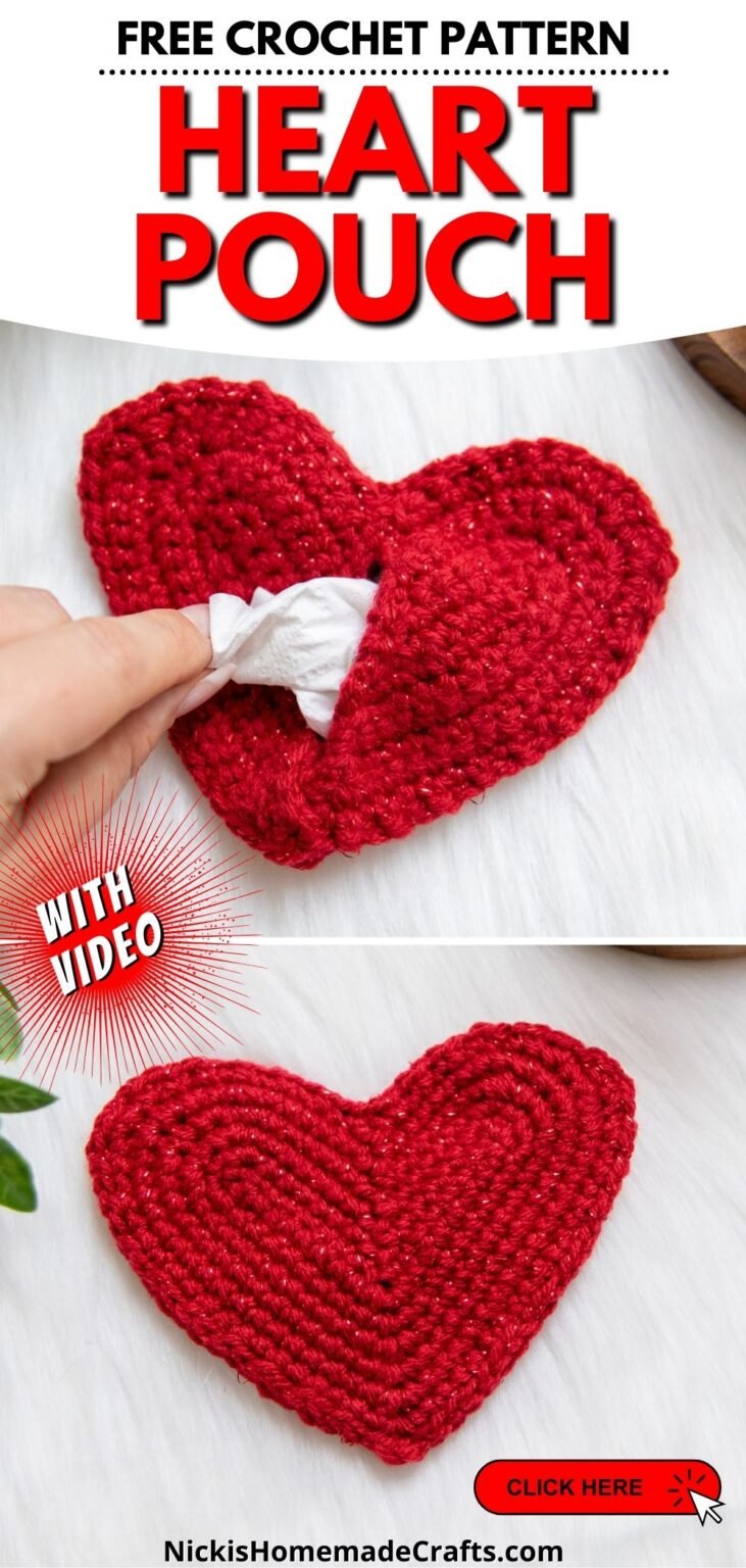 Create a Beautiful Heart-Shaped Crochet Pouch: A Fun Project for Beginners and Gift Giving