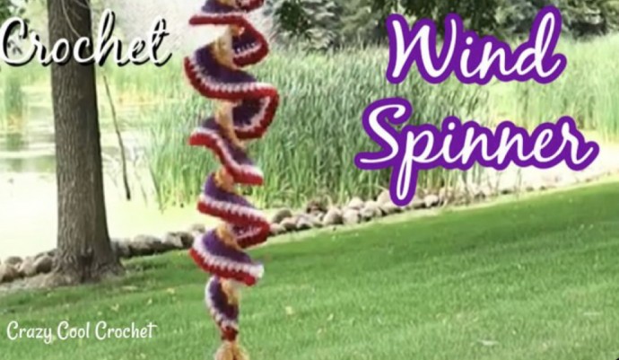 Create a Whimsical Crochet Wind Spinner for Your Outdoor Space