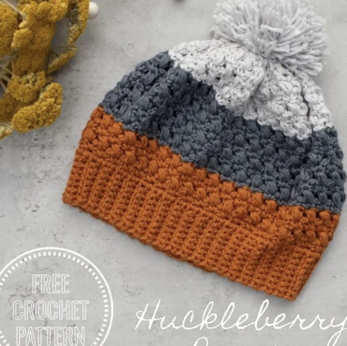 Crochet Huckleberry Beanie (Free Pattern) – FREE CROCHET PATTERN ...