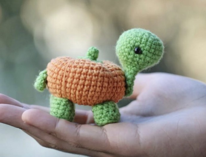 Crochet Pumpernickel the Pumpkin Turtle (Free Pattern)
