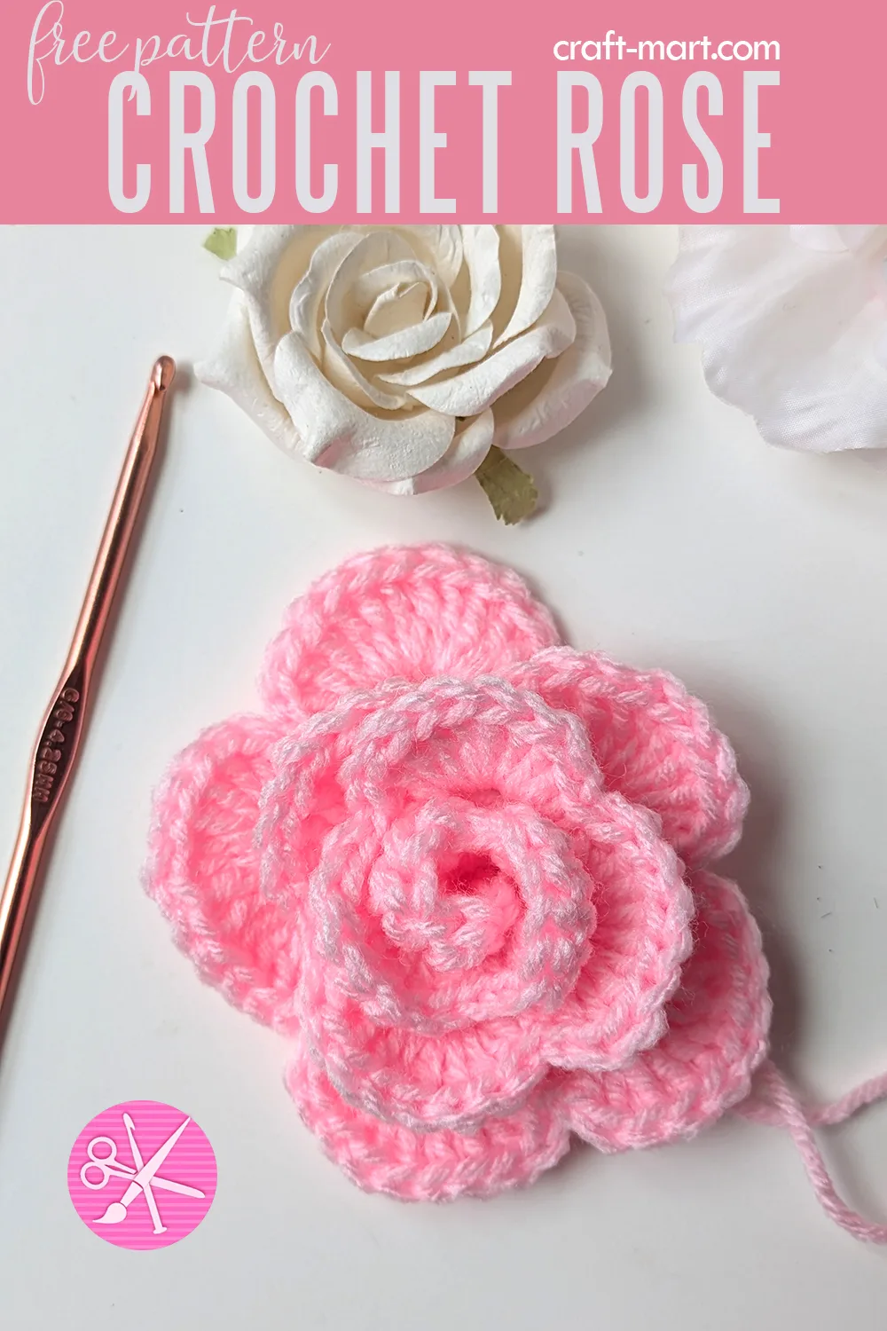 Learn How to Crochet a Beautiful Rose - Step-by-Step Guide to Creating Elegant Floral Decorations