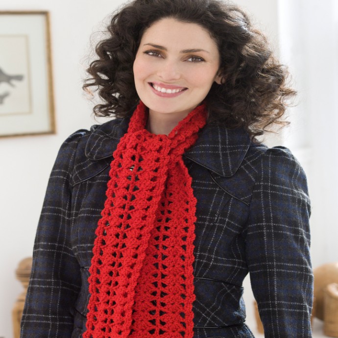 Crochet Heartwarming Scarf