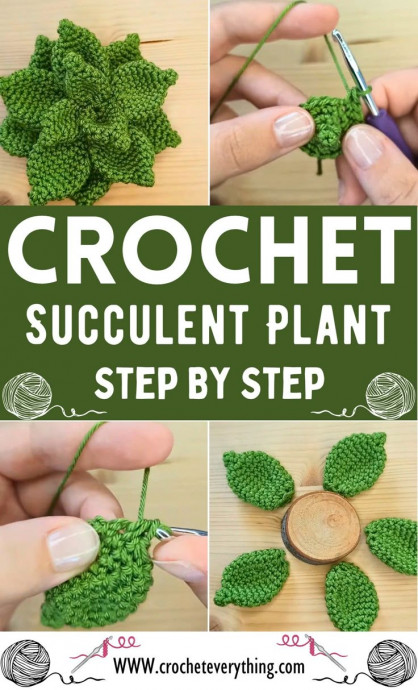 Create Your Own Adorable Crochet Succulent Plants for Home Decor
