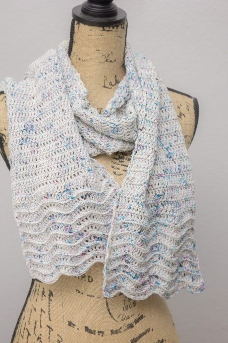 Cool Beach Crochet Scarf