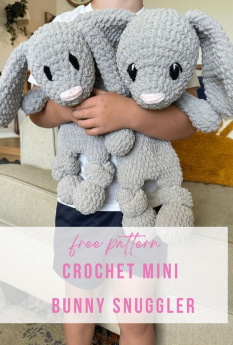 Craft Your Own Adorable Crochet Snuggler Mini Bunny for Children's Delight Craft Your Own Adorable Crochet Snuggler Mini Bunny for Children's Delight