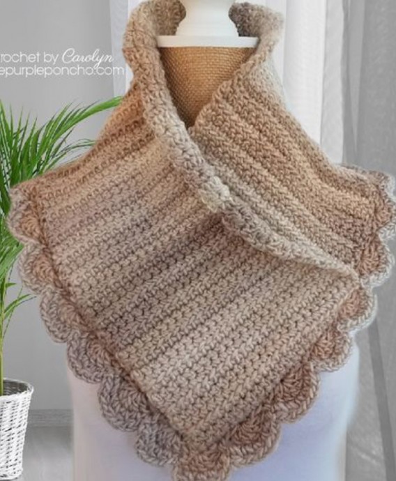 Crochet Sandstone Neck Scarf