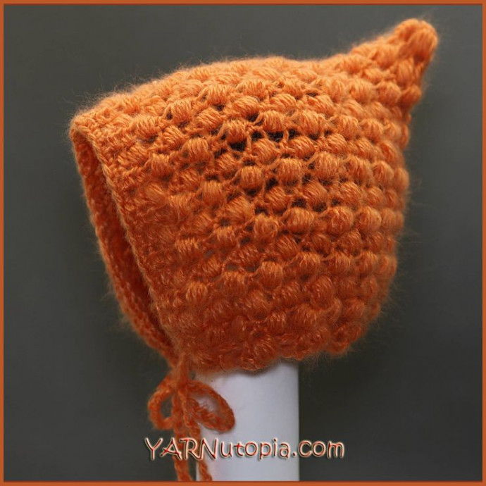 Create an Adorable Crochet Pixie Puff Baby Bonnet for Your Little One