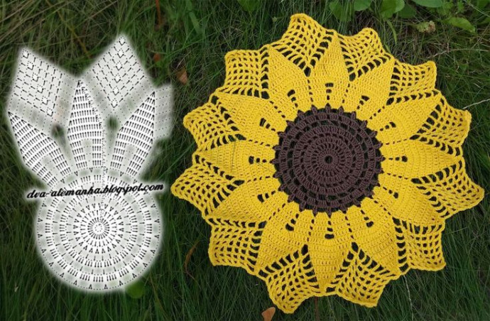 Brighten Your Home: Step-by-Step Guide to Creating a Beautiful Crochet Sunflower Doily