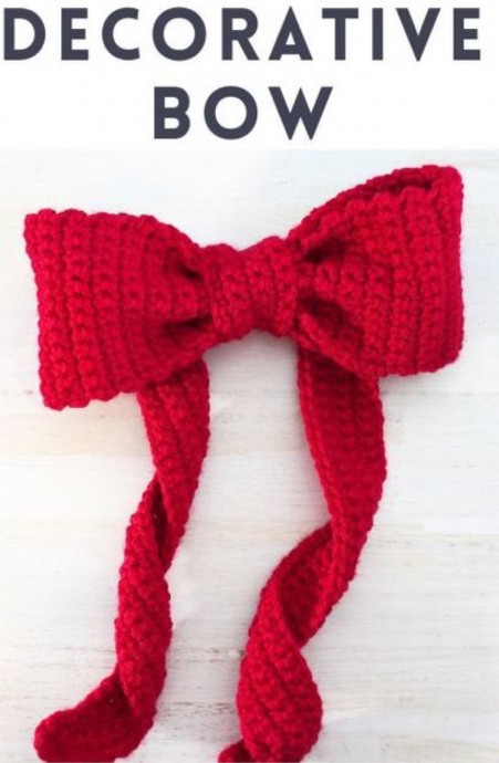 Crochet Decorative Bow Tie (Free Pattern)