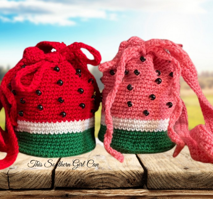 Crochet Watermelon Bag