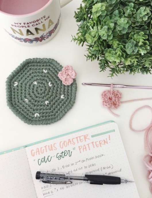 Simple Cactus Coasters