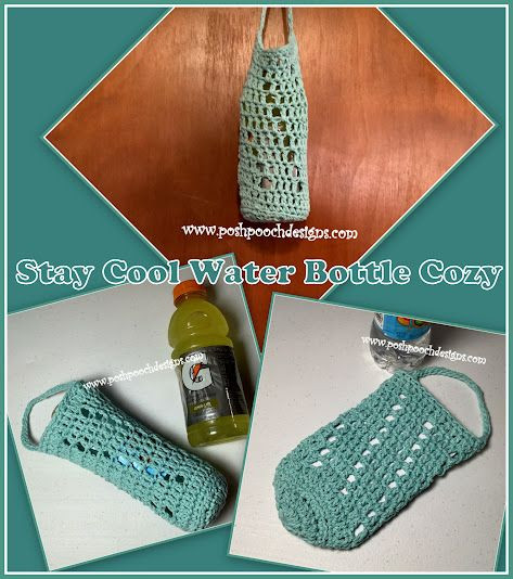 Crochet Stay Cool Water Bottle Cozy