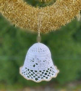Create Your Own Elegant Crochet Lace Bell: A Perfect Holiday Ornament for Christmas Create Your Own Elegant Crochet Lace Bell: A Perfect Holiday Ornament for Christmas