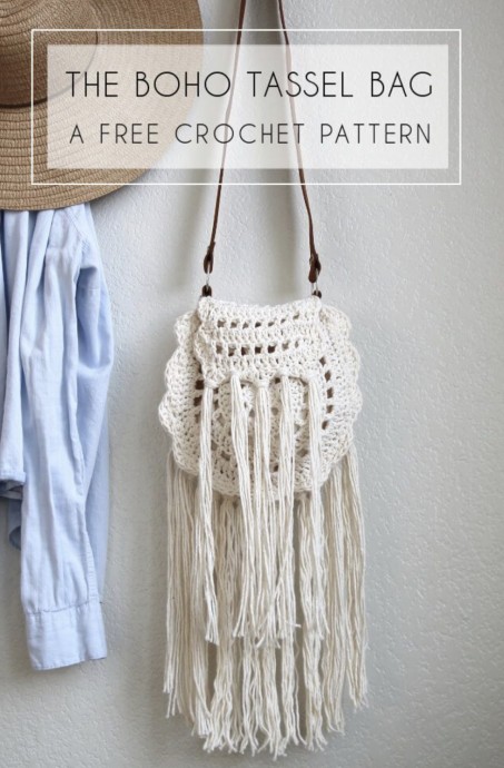 Boho Tassel Crochet Bag