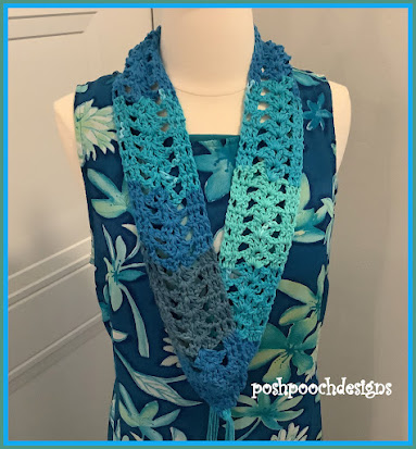 Crochet Beach Time Scarf