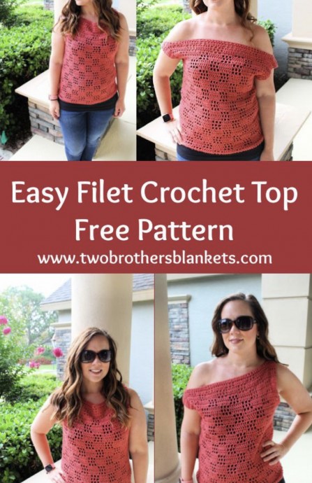 Easy Filet Crochet Top