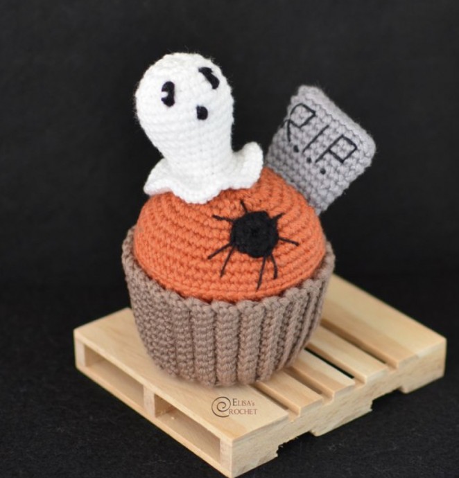 Halloween Cupcake Free Crochet Pattern