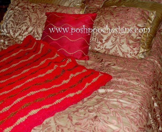 Crochet Waves of Jewel Throw