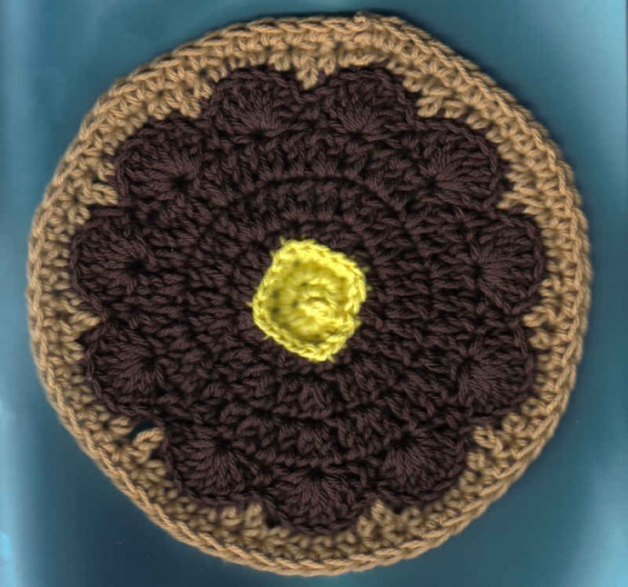 Crochet Pancake Dishcloth