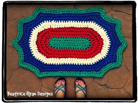 Crochet Retro Summertime Rug