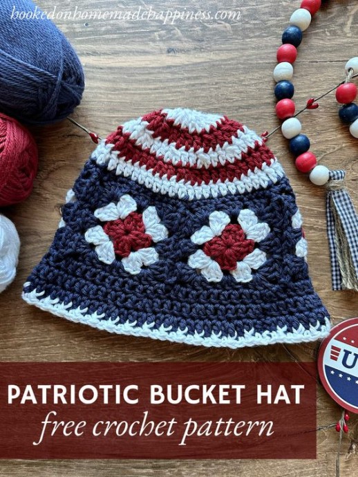 Create Your Own Crochet Patriotic Bucket Hat: An Easy Guide to Trendy DIY Fashion Create Your Own Crochet Patriotic Bucket Hat: An Easy Guide to Trendy DIY Fashion