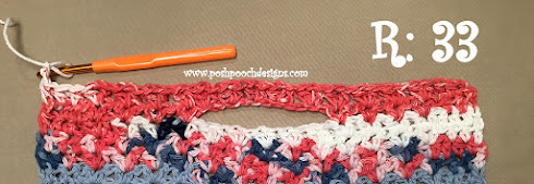Crochet  Scrap Happy Flip Through Towel