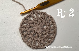 Crochet Beach Toys Bag