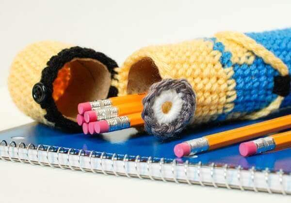 Create Your Own Adorable Crochet Minion Pencil Case Tutorial