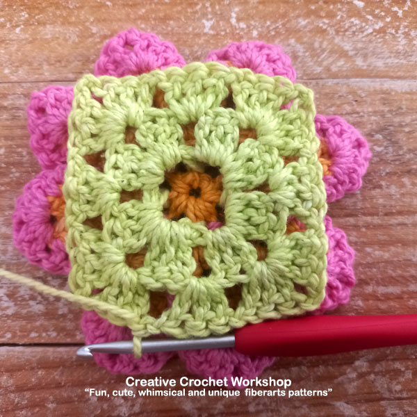 Crochet Hip Wild Flower Granny Square Pattern - Create Colorful and Cheerful Crochet Projects