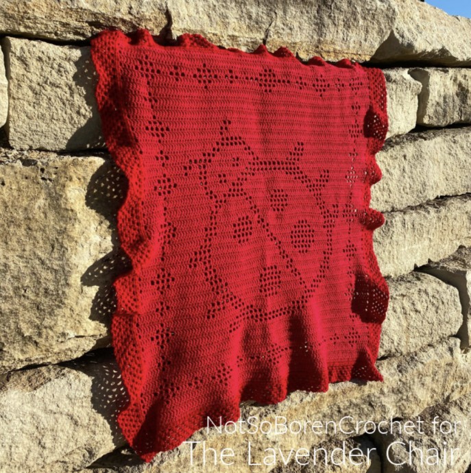 Cozy Filet Ladybug Blanket Crochet Pattern for Winter Comfort Cozy Filet Ladybug Blanket Crochet Pattern for Winter Comfort