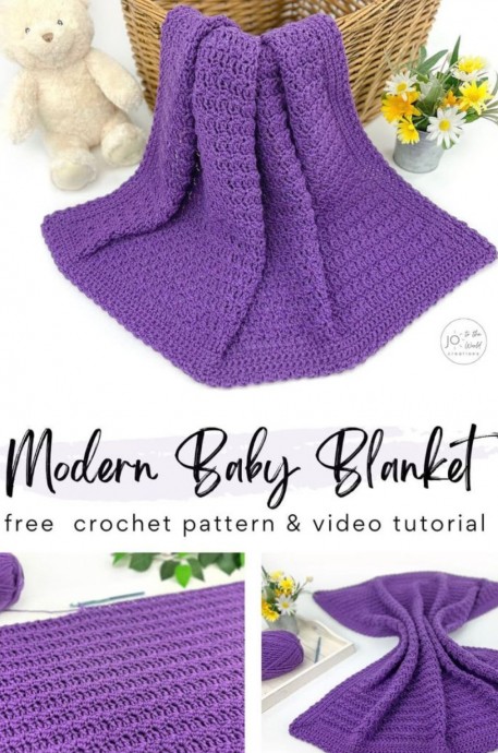 Crochet Modern Baby Blanket