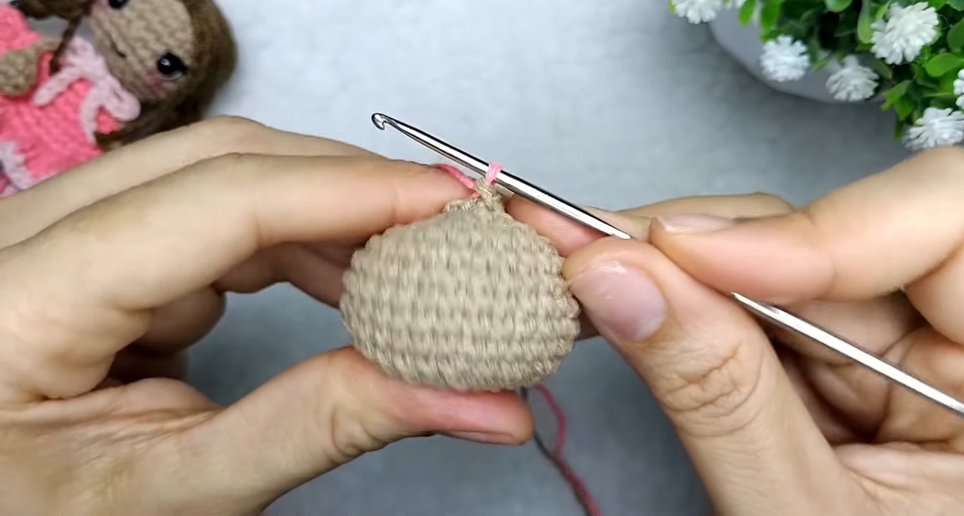 Create a Charming Mini Doll Keychain: Step-by-Step Crochet Guide